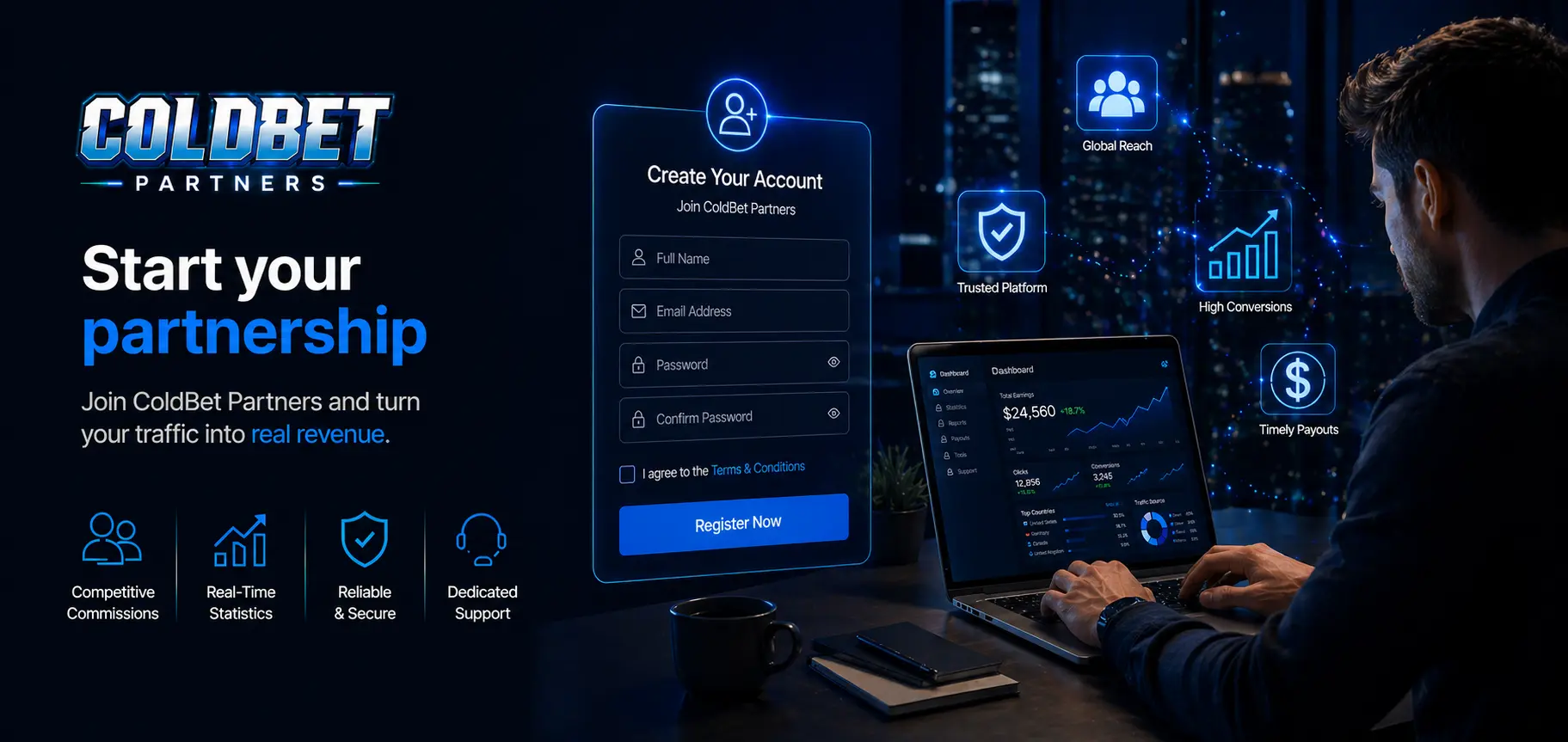 Coldbet Partners Dashboard Preview
